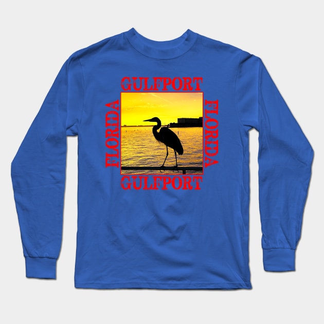 Gulfport Florida Long Sleeve T-Shirt by CreativePhil